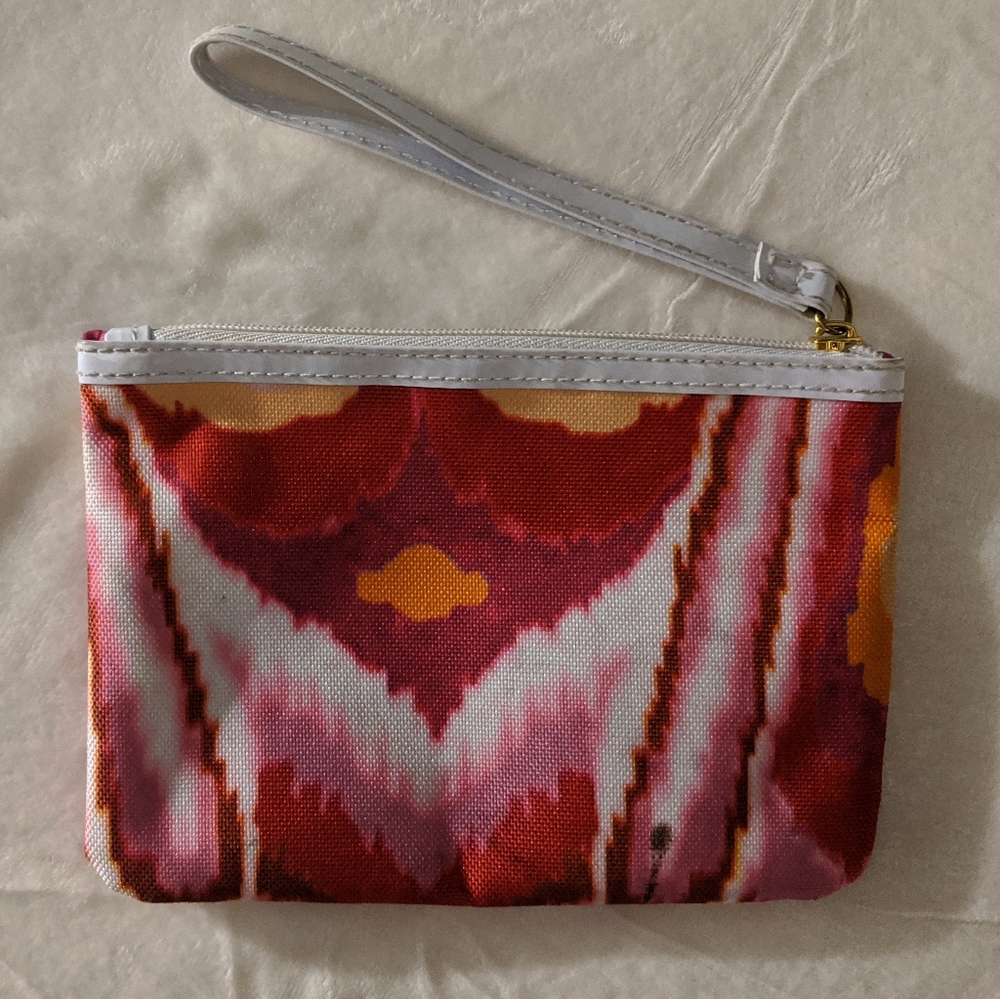 Colorful Printed Makeup or Wallet Wristlet